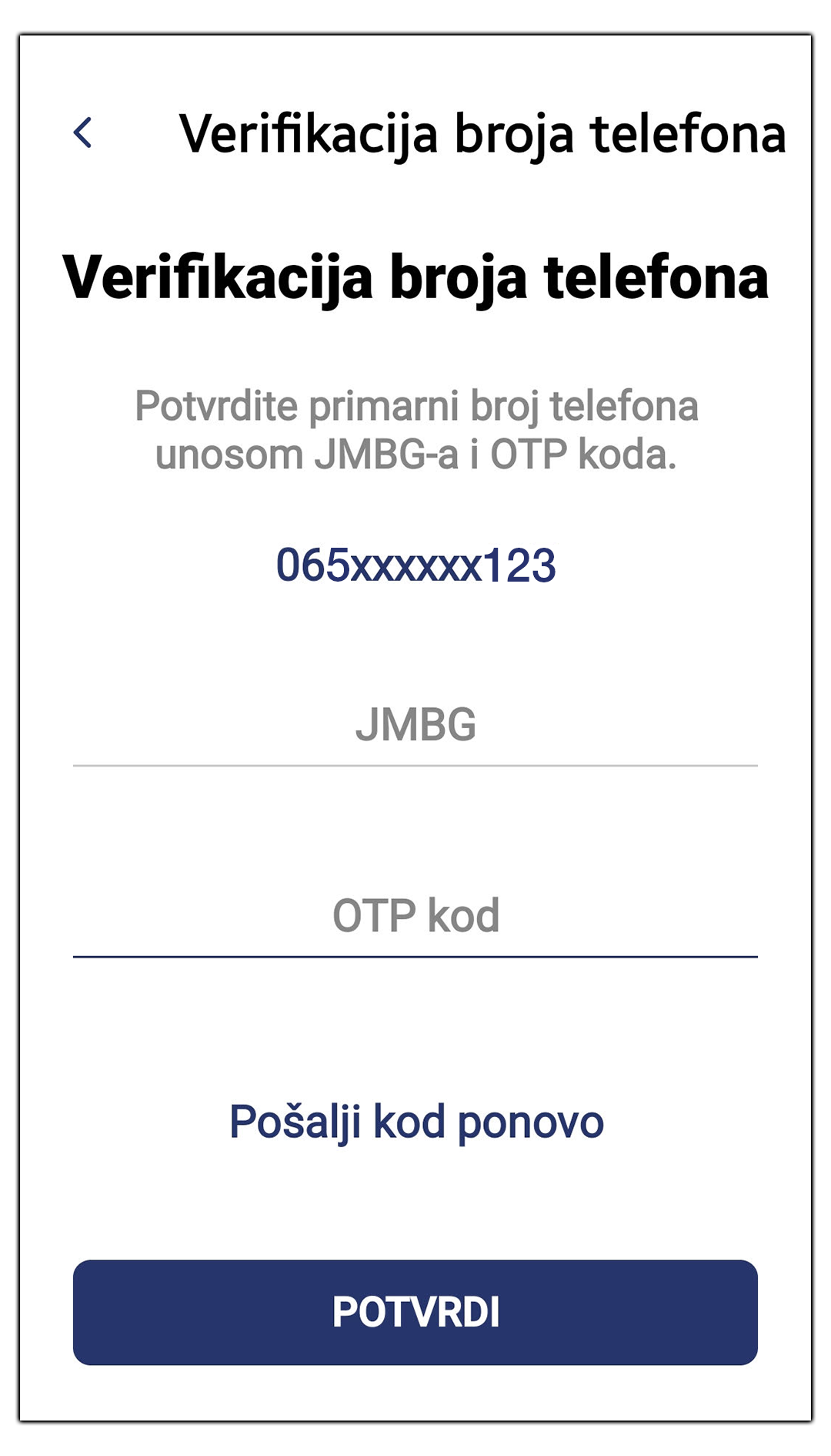 Verfikacija telefona