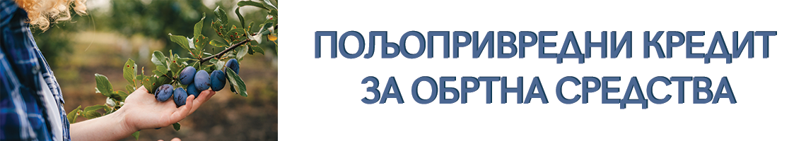 Poljoprivredni kredit za obrtna sredstva